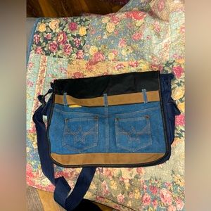 Jeans style shoulder bag